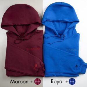 Custom Roman Numeral Embroidered Couple Hoodie - Image 5