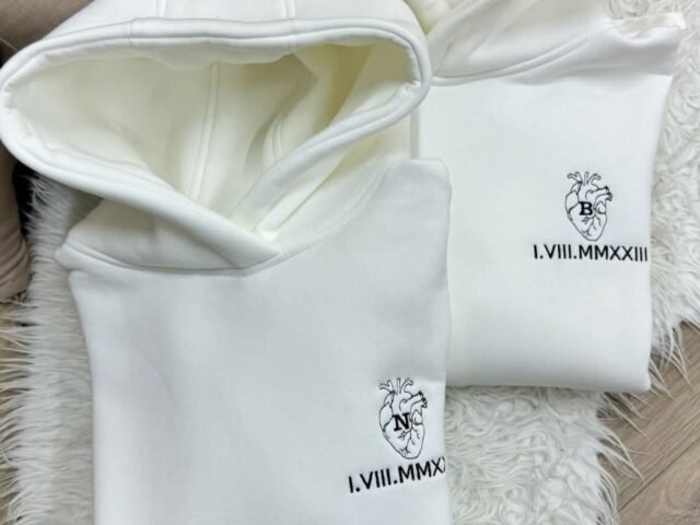 Couple Matching Anatomical Heart Hoodie