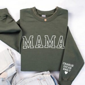 Mama Keepsake Sweatshirt with Puff Lettering - Image 3