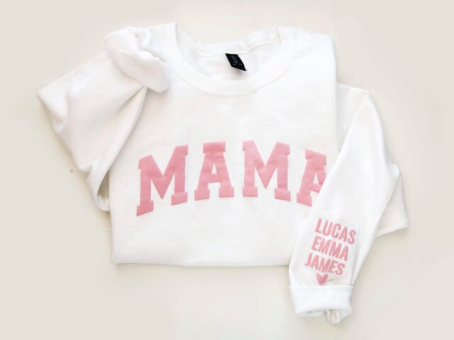 Mama Keepsake Sweatshirt with Puff Lettering