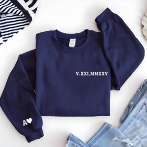 Personalised Roman Numeral PUFF Sweatshirt - Image 5