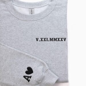 Personalised Roman Numeral PUFF Sweatshirt - Image 3