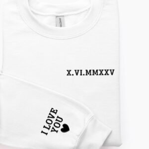 Personalised Roman Numeral PUFF Sweatshirt - Image 4