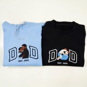 Embroidered Dad Sweatshirt with Photo - Image 4