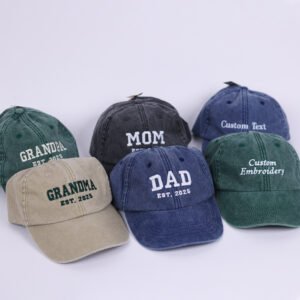 Personalized Dad Embroidered Hat - Image 3