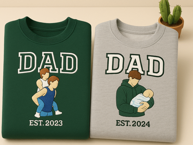 Embroidered Dad Sweatshirt