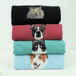 Custom Pet Sweatshirt for Pet Lovers – Embroidered & Personalized with Care - Image 3