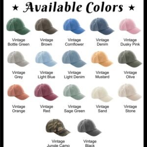 Goose Vintage Hat, Cowboy Goose Embroidered Cotton Hat - Image 5