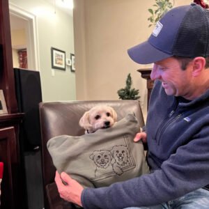 Personalized Dog Portrait Outline Embroidered Sweatshirt - Image 7