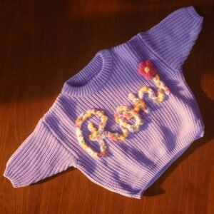 Custom Embroidered Baby Sweater – Personalized Keepsake for Babies - Image 3