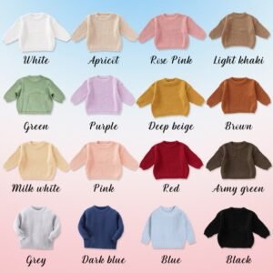 Custom Embroidered Baby Sweater – Personalized Keepsake for Babies - Image 7