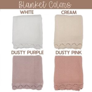 Embroidered Name Knit Blanket - Personalized Baby Name - Image 4