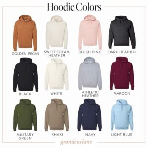 Roman Numeral Embroidered Matching Hoodie For Couples - Image 10